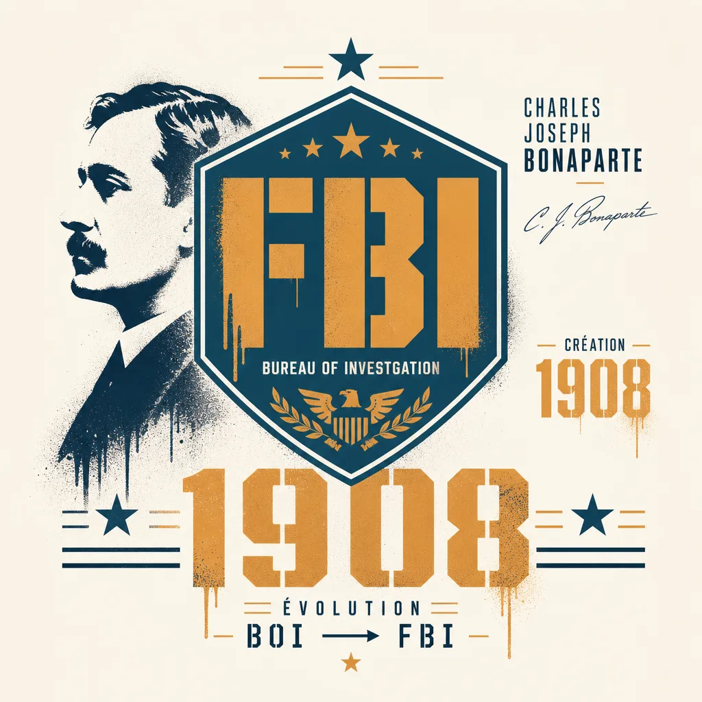 Charles Joseph Bonaparte, petit-neveu de Napoléon, fondateur du Bureau of Investigation (FBI) en 1908