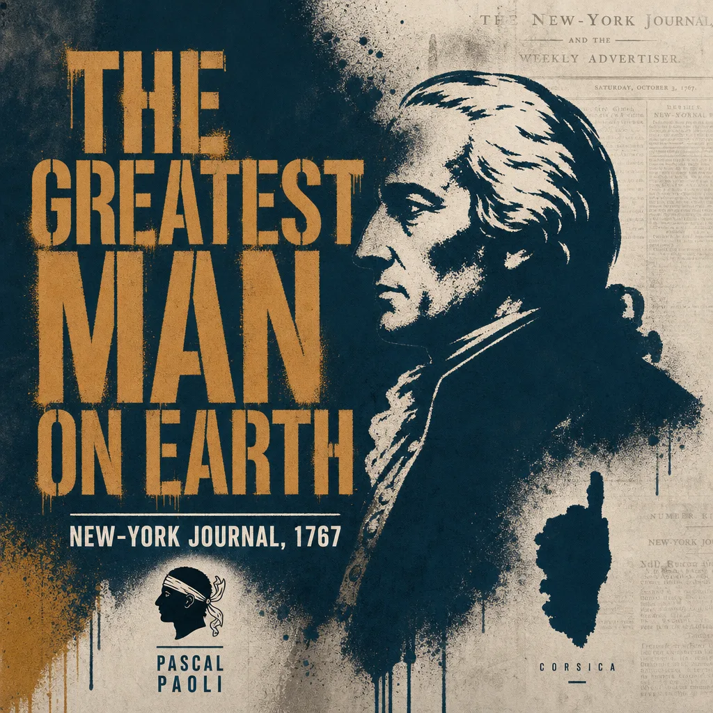 The Greatest Man on Earth - Pascal Paoli célébré par le New-York Journal en 1767