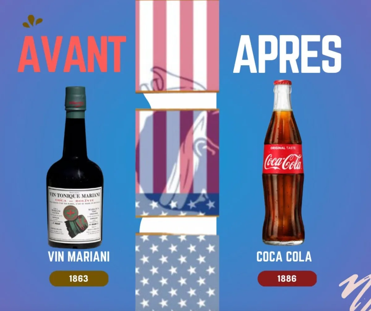 Avant/après : le Vin Mariani corse (1863) et le Coca-Cola américain (1886)